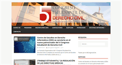 Desktop Screenshot of congresocivil.cl